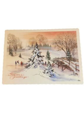 Vintage Winter Wonderland Holiday Paper Placemats